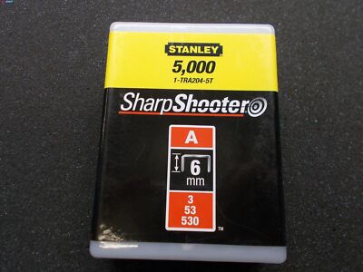 Stanley 1-TRA204-5T  Klammern Typ A 6 mm 5000 St. für TR45 , TR151Y , TR150L