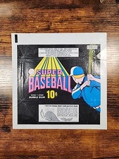 1970 Topps SUPER BASEBALL Wrapper Whale's Tooth Offer baseball cards