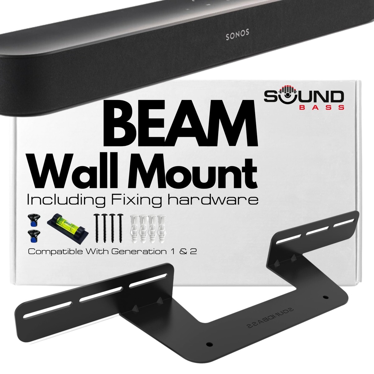 Soundbar Mount for Sonos Beam Compatible with Generation 1 Soundbar Mount for Sonos Beam Compatible with Generation 1