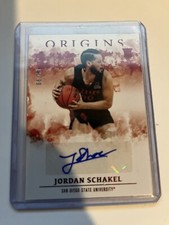 2021-22 Chronicles Draft Jordan Schakel ORIGINS AUTO #OR-JSC Red Parallel /99