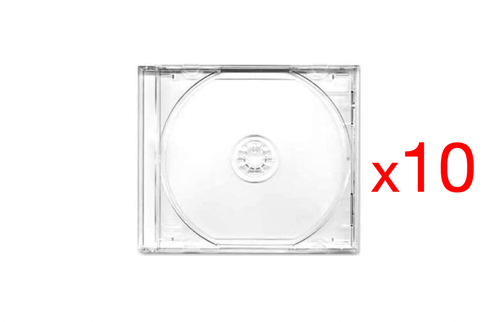 10 Boîtiers Vide Pour CD/DVD Occasion Proche Du Neuf - Afbeelding 6 van 12