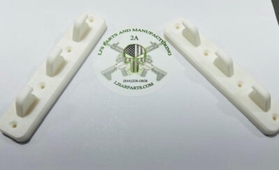 2 Pack Rifle  M-Lok Vertical Wall Mount -ABS-HEAVY DUTY-HOLDS 50 LBS- WHITE-#161
