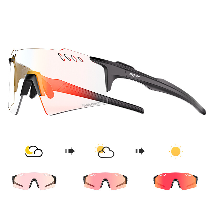 Mountain Bike Accessories Wolfbike Unisex Black Cycling Eyewear