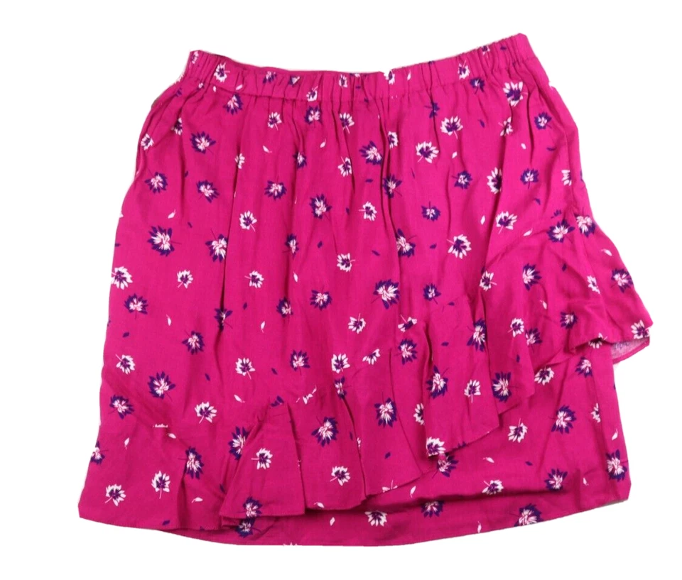 FALDA MUJER ROSA ESTAMPADO FLORAL - ATENCIÓN - VOLANTES - TALLA L Foto 4 de 4