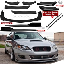 For Subaru Legacy Front Rear Bumper Lip Spoiler Splitter Body Kit Side-skirt