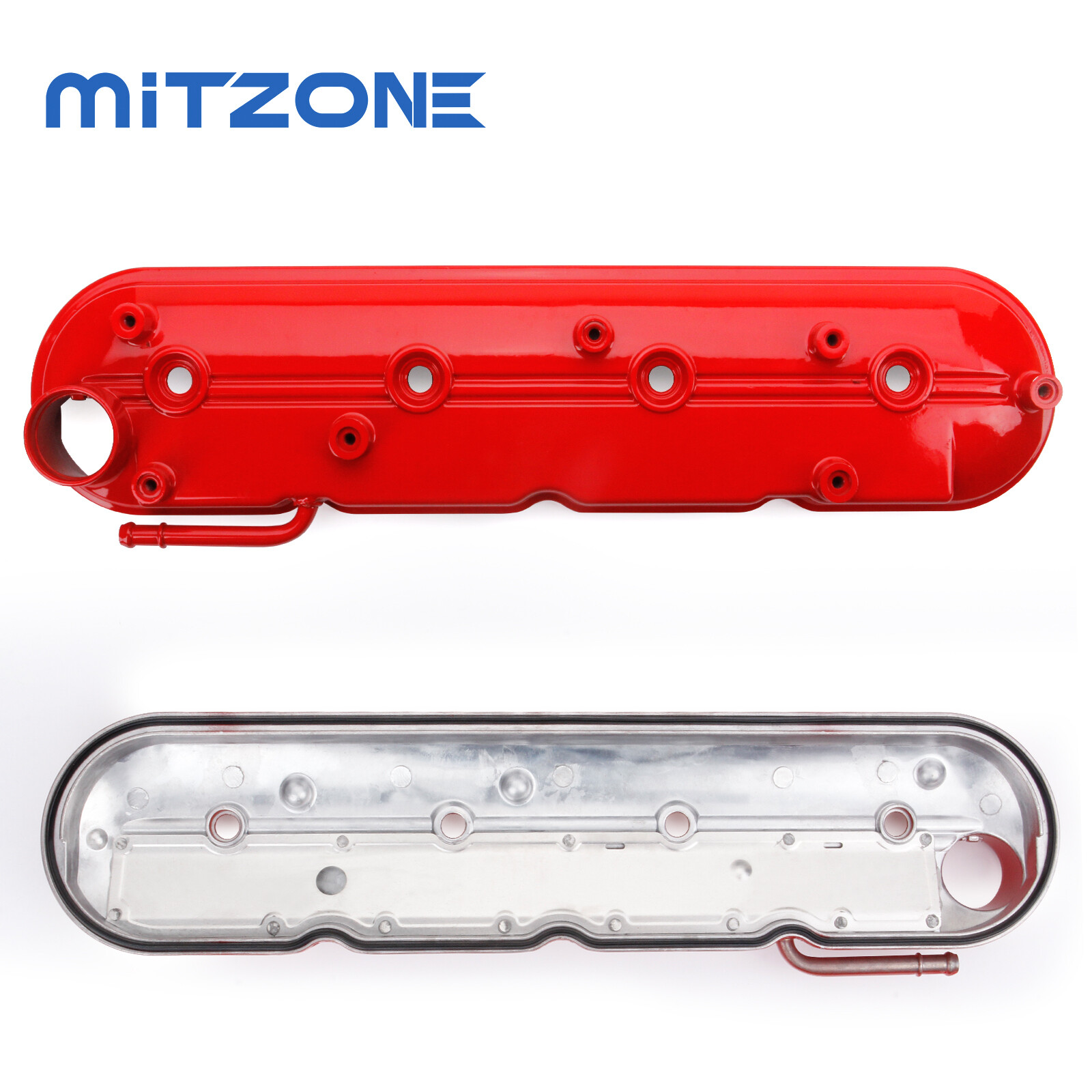 1999 2008 Chevy Silverado Gmc Sierra Valve Cover Set Passenger Driver Side Red Aluminum 