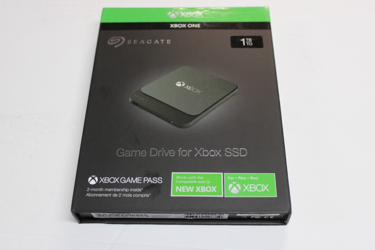 Seagate Game Drive For Xbox 1TB SSD Portable USB External HD