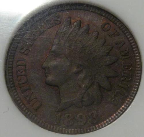 = 1898 NGC MS64 BN INDIAN Cent, Nice EYE Appeal & Details, FREE Shipping