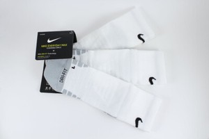 white dri fit socks