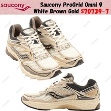 Saucony ProGrid Omni 9 White Brown Gold S70739-7 Men's Size