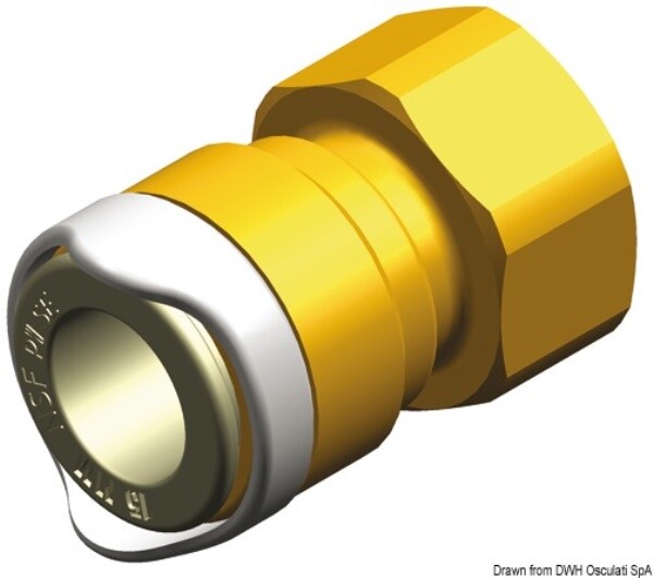 Adattatore 1/2" BSP ottone Whale - 17.815.33