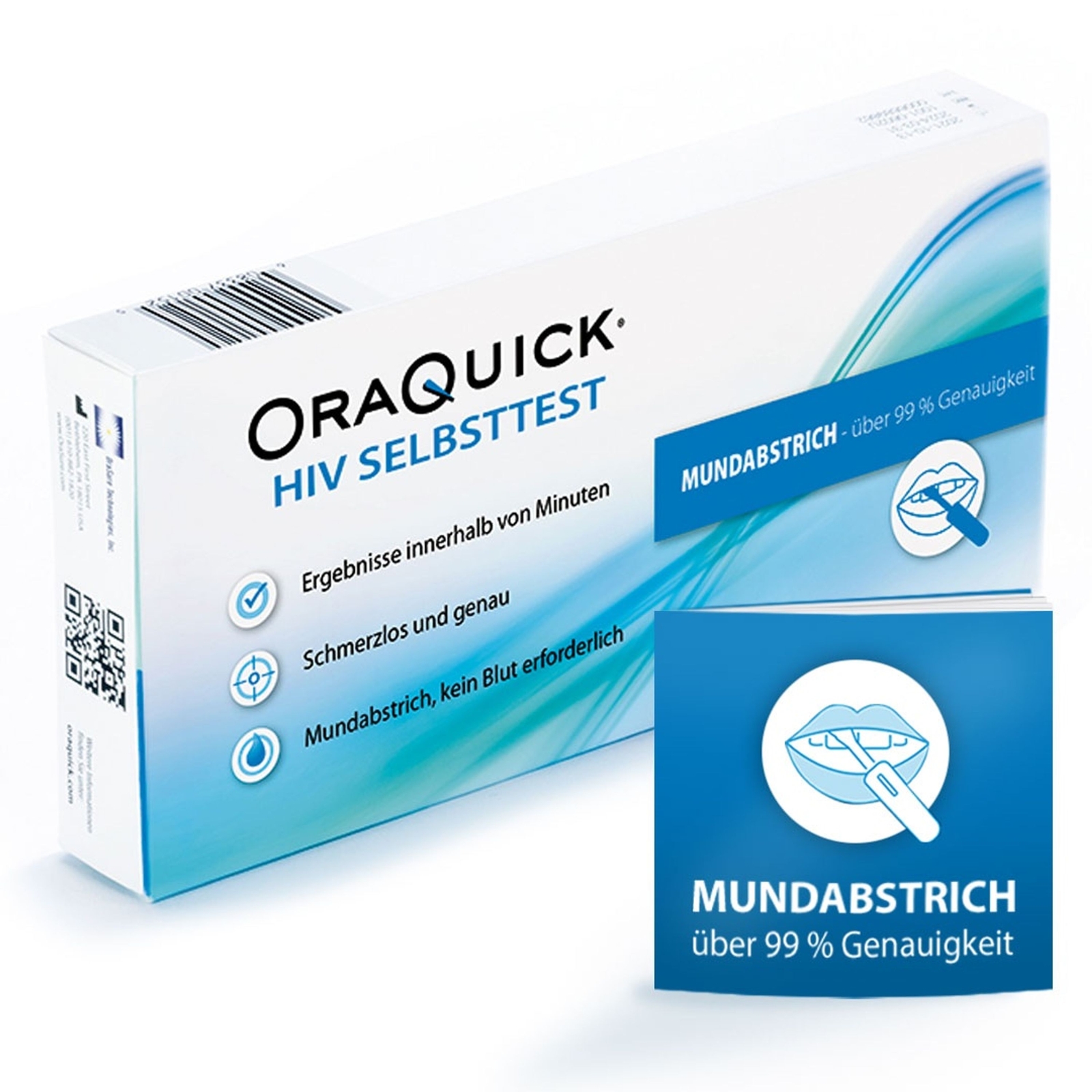 Oraquick HIV Selbsttest mit Speichel ohne Blut Antikörper Test orale Anwendung