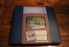 12x12 Navy Scrapbook Album, new with pre-decorated pages and embellishments