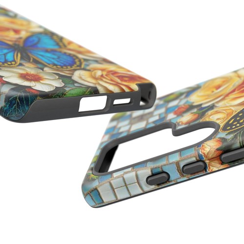 Blue Tough Case Butterfly Stained Glass Style iphone 16 15 14 13 S24 S23 S22 - 第 160/239 張圖片