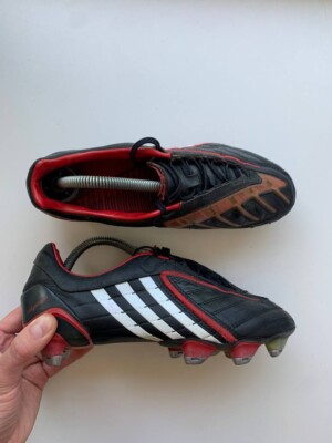 vintage adidas predator cleats soccer 2007 (013633) black red eu 42 uk 8 us 8,5