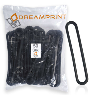 Gummispannringe (50 Stück, 400mm, Ø8mm)   Spanngummi, Spannring, Planenspanner