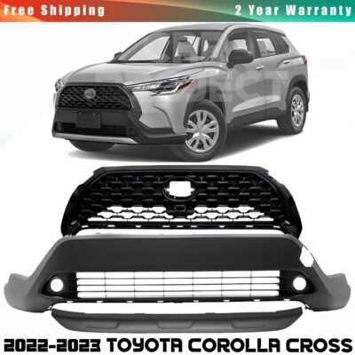 Front Bumper Cover & Fog Light Assembly For 2022-2023 Toyota Corolla Cross