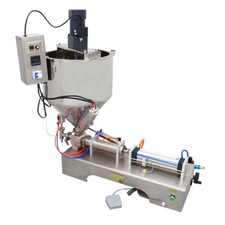 100-1000ml Liquid Paste Filling Machine with Heating Mixing Function Packer 110V