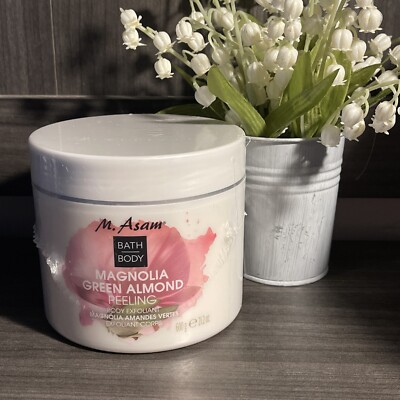 M. Asam Magnolia Green Almond Peeling Body Exfoliant 21.2 oz Sealed
