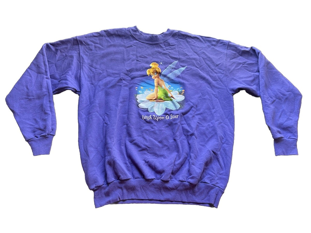 トップス SAINTMxxxxxx Disney CrewNeck TinkerBell Disney Tinkerbell Crewneck Sweatshirt Purple Size Large | eBay