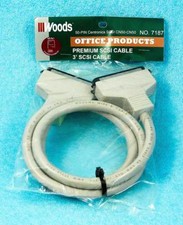 NEW WOODS SCSI CABLE 3 FOOT SCSI TO SCSI CN-50 to CN-50