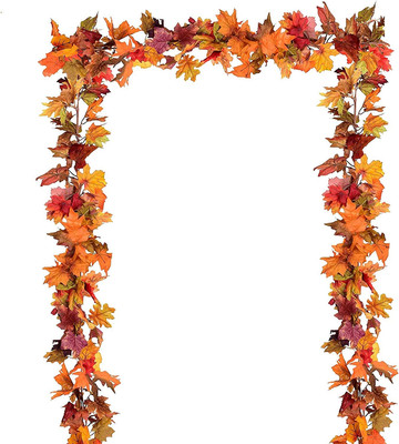 3 Pack Fall Maple Leaf Garland Artificial Maple Garland, Autumn Hanging Fall Lea