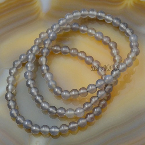 6mm Handmade Mixed Natural Gemstone Round Beads Stretchy Bracelet Healing Reiki - Picture 41 of 77
