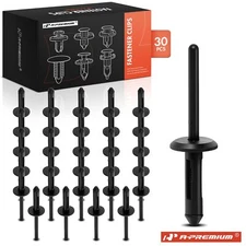 A-Premium 30x 5.16mm Nylon Black Blind Rivets Bumper Clips Retainer for Dodge
