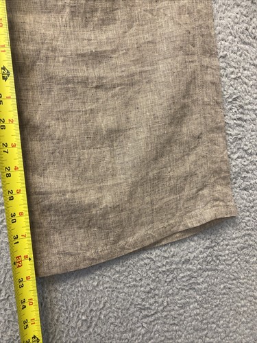 Banana Republic Linen Wide Leg Pants Size 2 Dark Beige /117-9 - Picture 5 of 12