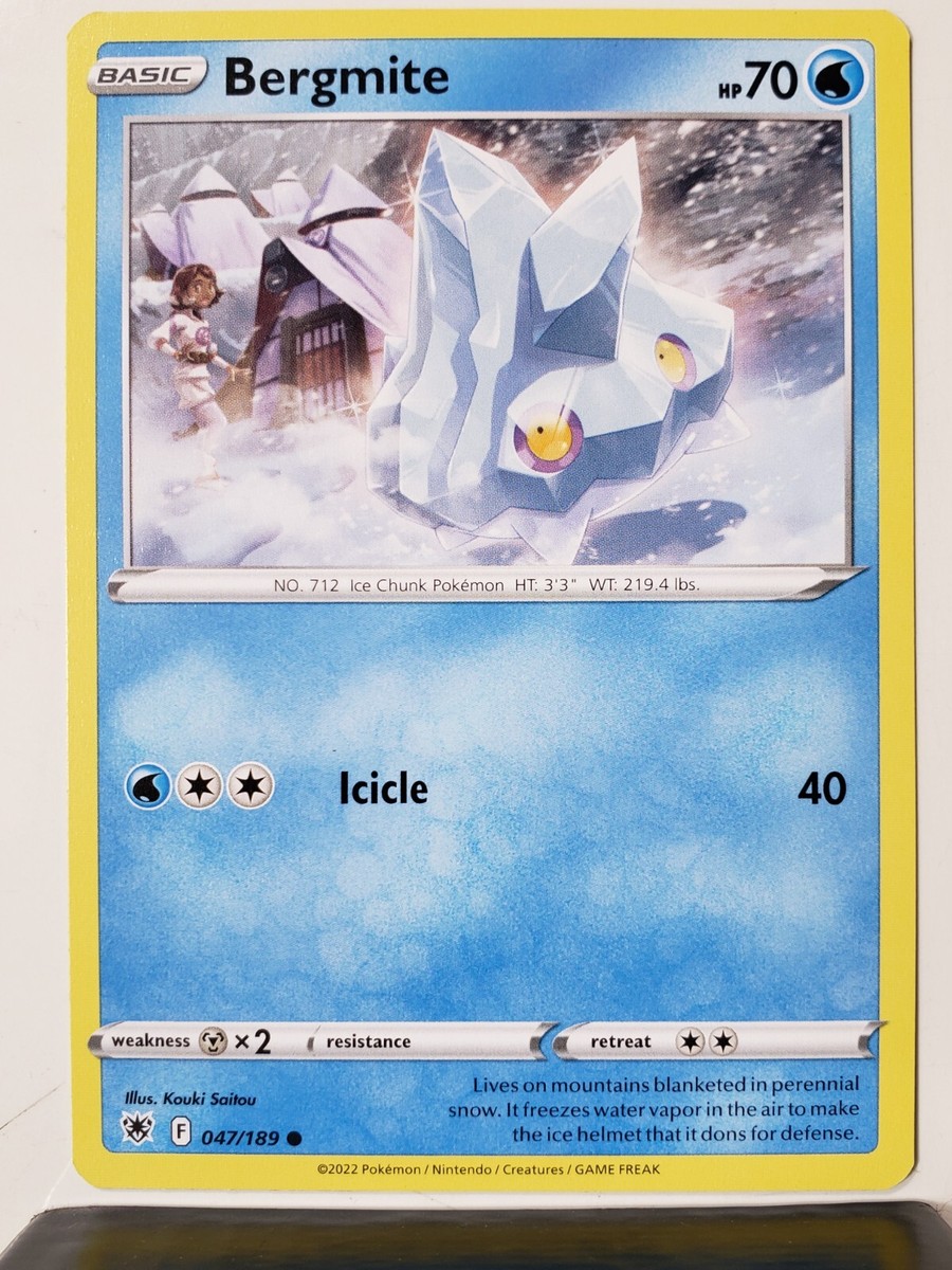 Bergmite 047/189 NM / M - Astral Radiance Pokemon Card - $2 Flat Shipping