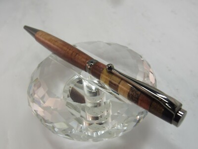 STUNNING HIGH QUALITY SLIMLINE CHECUM WOOD WITH MULTIPLE WOOD INLAYS TWIST BP PE