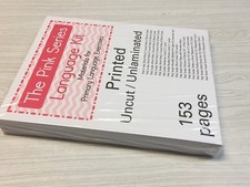 The Pink Series - Language Kit - Montessori Materials- PRINTED uncut