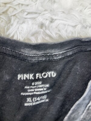 T-shirt Pink Floyd Garçon XL (14-16 Ans) - Noir - Sérigraphie Moon Rock