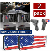 2Pcs 50lb Magnet Concealed Pistol Gun Holder Mount under table Truck desk USA