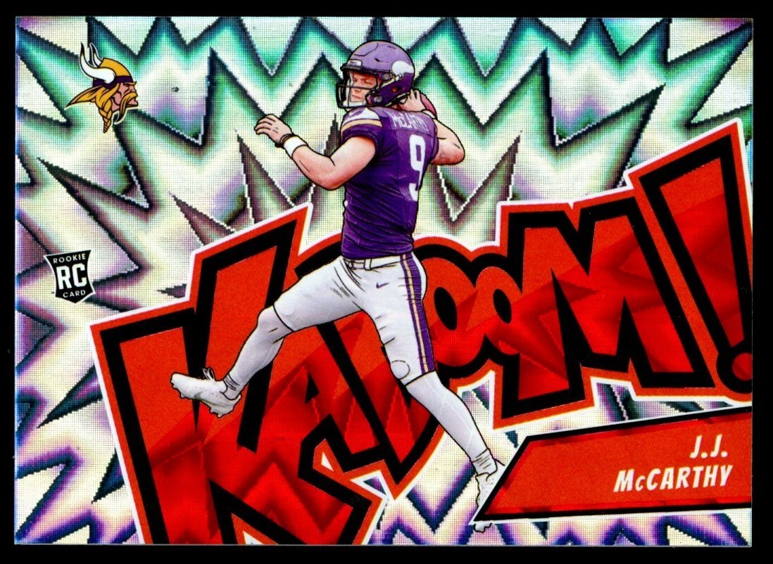 J.J. McCarthy 2024 Panini Absolute Kaboom! Rookie Card SSP Pack