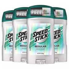 Speed Stick CG00483 Men's Deodorant, Regular - 3oz 4 Pack 