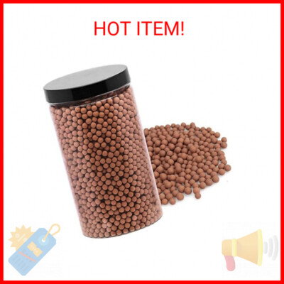 wohohoho 2.2lbs Mini Coffee Hydroponics Clay Pebbles, Upgraded 3mm-5mm Hydro Cer