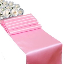 11"X108" Satin Table Runners for Dinner Table Party Wedding Reception Decoration