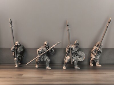 Orc Rabble with Spear & Shield - 28mm Fantasy Wargames & Diorama Miniatures