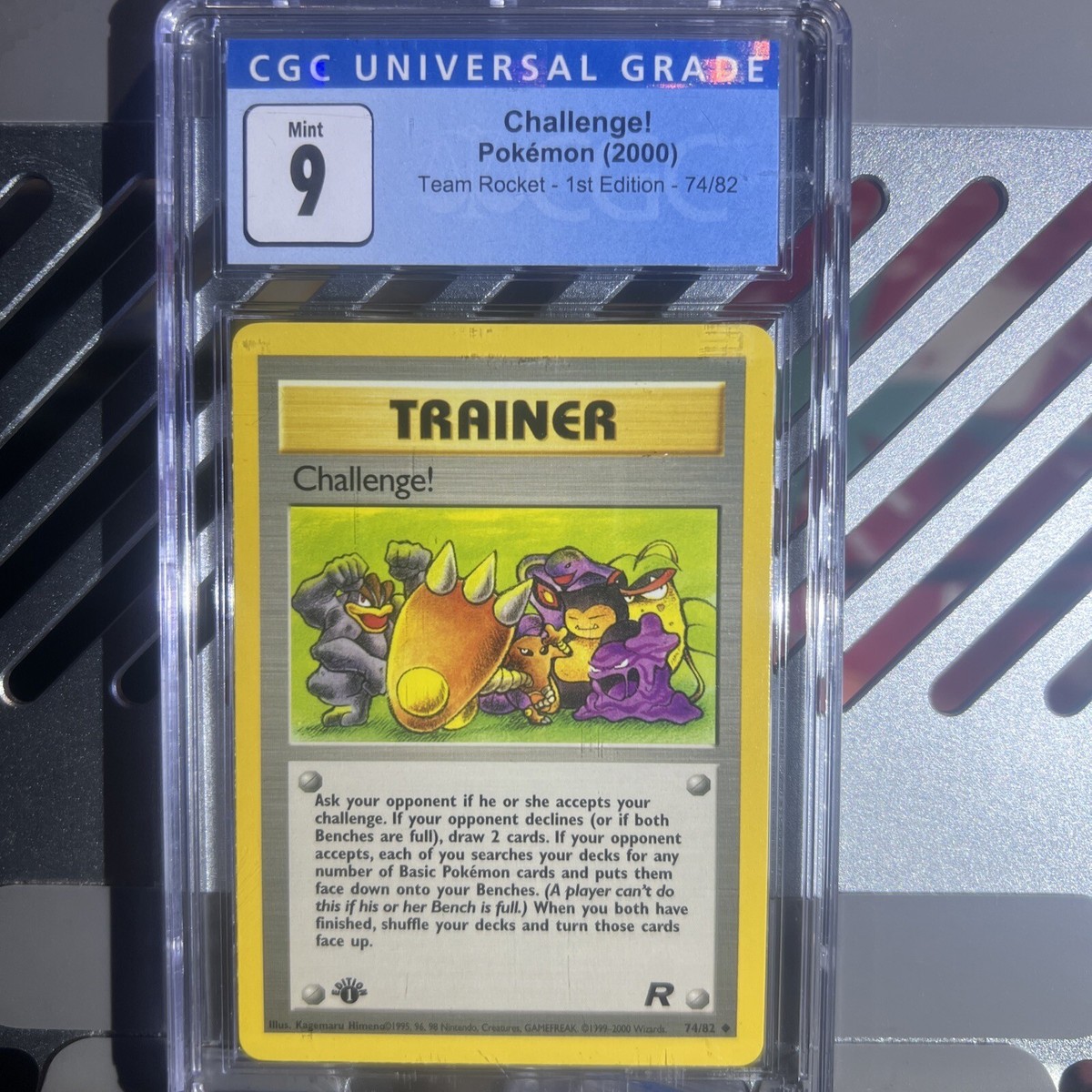 🔥2000 Pokemon CHALLENGE! Team Rocket 1st Edition 74/82 CGC 9 MINT