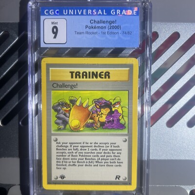 別冊コロコロコミッ First Team Rocket Pokemon 🔥2000 Pokemon CHALLENGE! Team Rocket 1st Edition 74/82 CGC 9 MINT