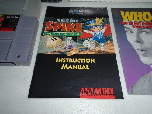 The Twisted Tales of Spike McFang ☆☆ Komplett CIB Original Super Nintendo SNES - Bild 3 von 13