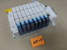 SMC Pneumatic Manifold 8 - Port with 8 pcs SY5300R-5UI LOT - F
