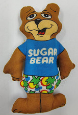 "Sugar Bear 4,5"" Peluche Años 80 Azúcar Dorado Crujiente Cereal Post General Foods"
