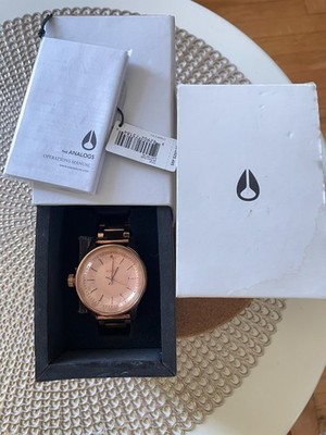 Nixon Facet 42mm Stainless Steel Rose Gold Case and Strap Unisex 