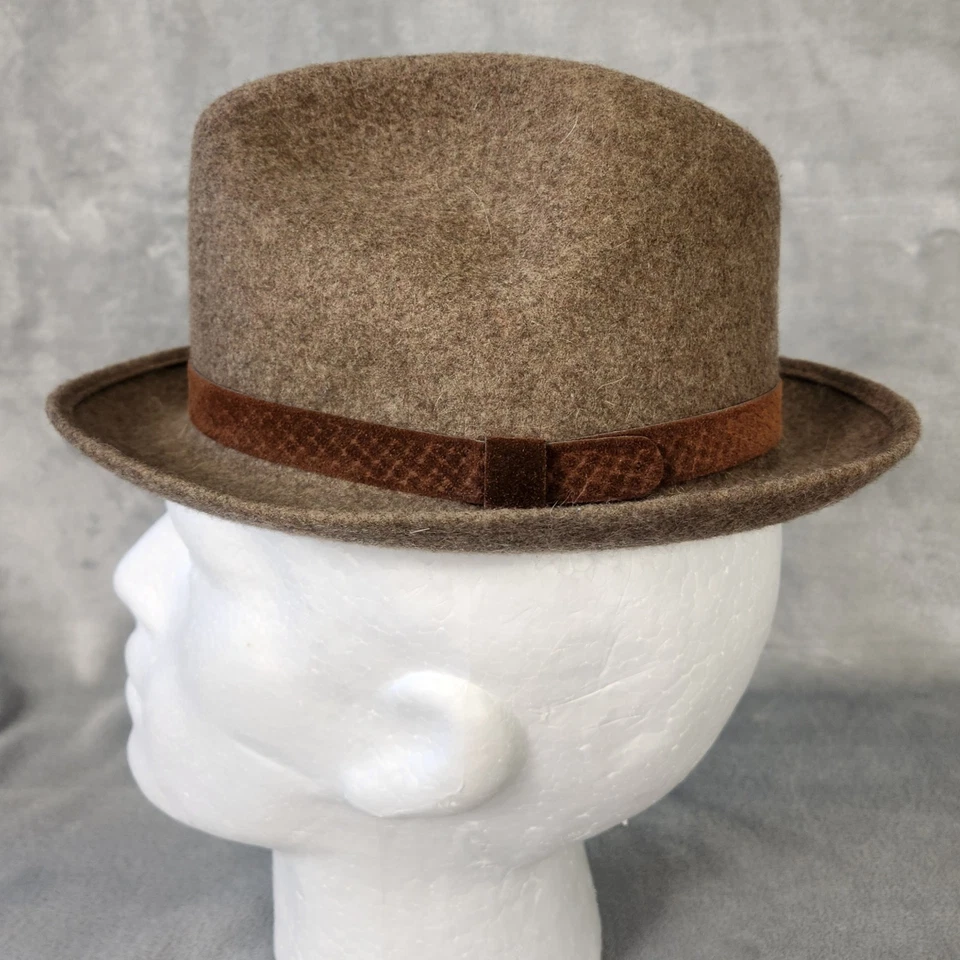 Pendleton Vintage Men's Brown 100% Virgin Wool Fedora USA Size SMALL - Image 3 of 4
