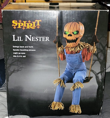 Spirit Halloween 2021 Lil' Nester Animatronic Nester Pumpkin Prop