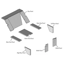 A-CKT405-AI Cab Upholstery Kit, Black