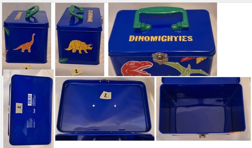 Vintage Sanrio Dinomighties Dinosaur Lot of 5: Mini Backpack Binder 3 Tins Rare - Picture 15 of 19
