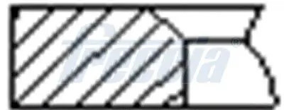 Piston ring set FR10-506500 FRECCIA for VW SKODA SEAT AUDI